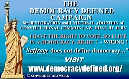 DEMOCRACY DEFINED Campaign Membership Card